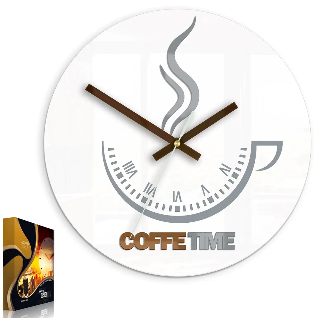 zegar-scienny-coffee-time-ii-white-stan-nowy