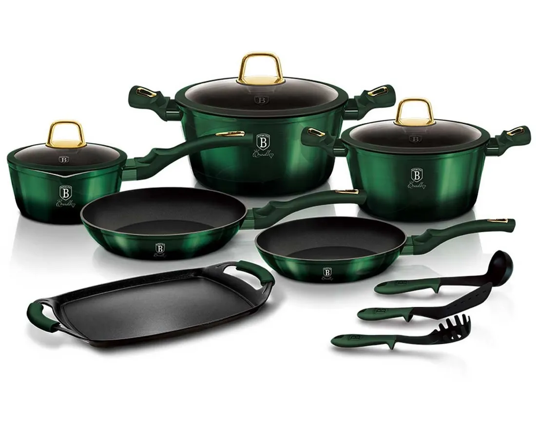garnki-tytanowe-berlinger-haus-12-elem-bh-6066-emerald-stan-nowy