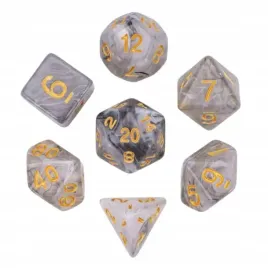zestaw-7-kosci-czarne-szare-zloty-nadruk-d4-20-k20-rpg-dandd-mtg-board-games