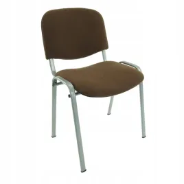 krzeslo-konferencyjne-iso-alu-aluminium-brazowa-kratka