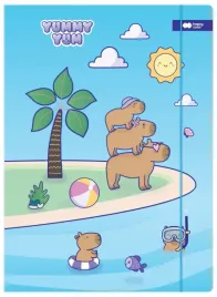 teczka-kartonowa-a4-z-gumka-yummy-yum-kapibary