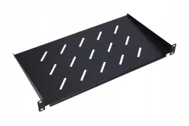 polka-do-szafy-rack-19-1u-lakierowana-blacha-perforowana-270-mm-czarna