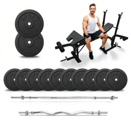lawka-z-modlitewnikiem-gryfy-180-ll-fi-28-obciazenie-2x20-10x5-kg-zeliwo