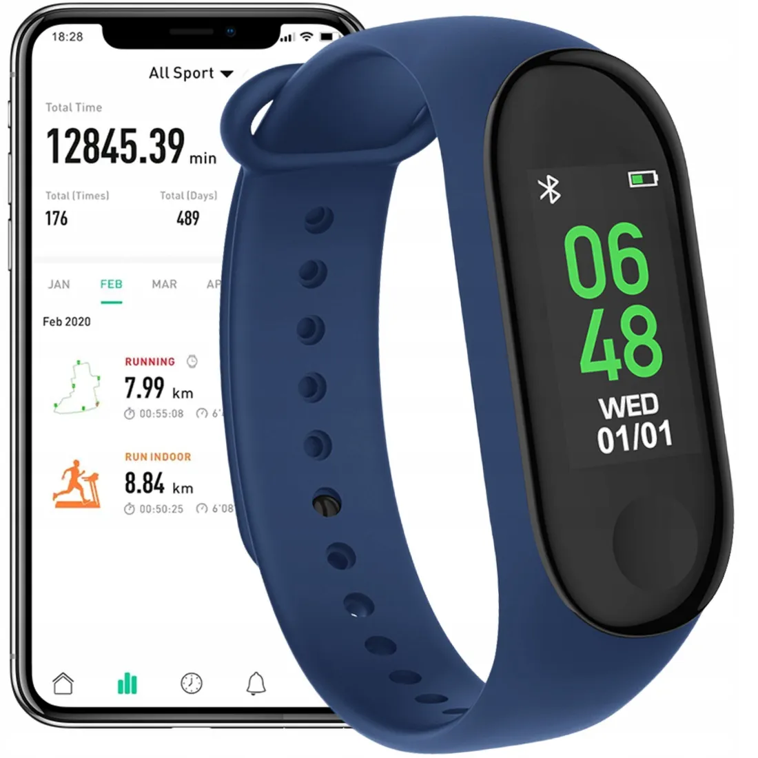 smartband-forever-sb-50-niebieski-material-paska-guma