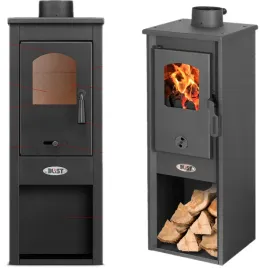 piec-kominek-stalowy-koza-wolnostojacy-eco-turbo-hot-120mm-8kw-polecany