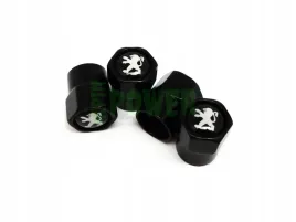 nakretki-na-wentyle-wentylki-z-logo-peugeot-do-peugeot-czarne-stylowe