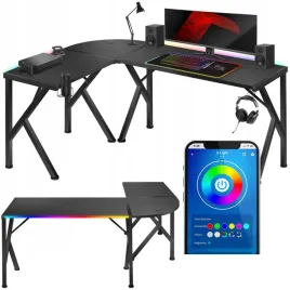 biurko-gamingowe-mlodziezowe-narozne-led-rgb-dla-gracza-duze-czarne-pilot
