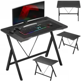 biurko-gamingowe-mlodziezowe-komputerowe-kompaktowe-gracza-karbon-czarne