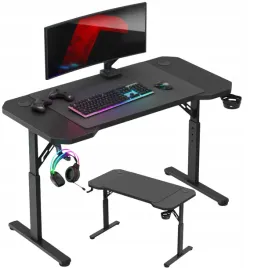 biurko-gamingowe-mlodziezowe-z-regulacja-wysokosci-carbonowe-czarne-120-cm