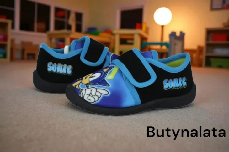 kapcie-sonic-na-rzep-kolor-niebieski-czarny
