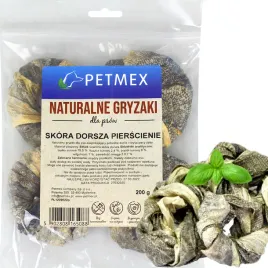 przysmak-naturalny-gryzak-psa-suszona-skora-dorsza-pierscienie-petmex-200g
