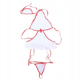 stroj-pielegniarki-kostium-bielizna-damska-biale-body-komplet