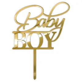 topper-akrylowy-baby-shower-baby-boy-zloty-19x13-cm