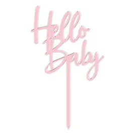 topper-akrylowy-baby-shower-hello-baby-rozowy-19x11-cm