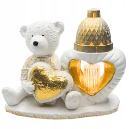 znicz-gipsowa-figurka-nagrobna-zloty-mis-serce-lampka-led-gips-latarenka