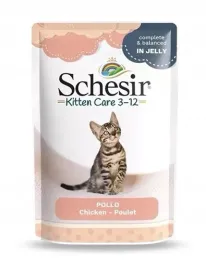 schesir-kitten-care-3-12-mokra-karma-dla-kociat-z-kurczakiem-zestaw-40x85g