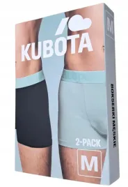 kubota-2-pack-bokserki-meskie-majtki-bawelniane-2-szt-czarne-mietowe-m