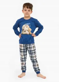 pizama-cornette-chl-kd-593-174-bears-122-128-granatowy