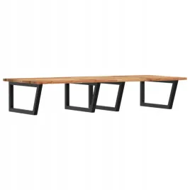 polka-scienna-pod-umywalke-stal-i-lite-drewno-akacjowe