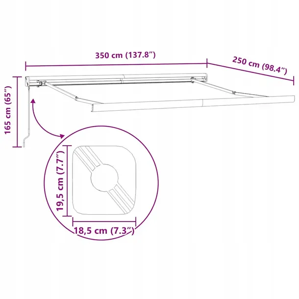 biala-markiza-reczna-350x250-cm-stan-nowy-waga-z-opakowaniem-44-2-kg