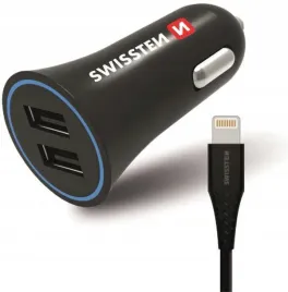 swissten-ladowarka-samochodowa-24a-2x-usb-kabel