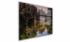 obraz-na-szkle-prostokatny-100x70cm-068-most-w-lesie