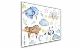 obraz-na-szkle-prostokatny-90x60cm-136-spiace-zwierzeta