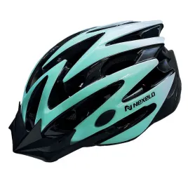 kask-rowerowy-dla-doroslych-z-daszkiem-nexelo-straight-shiny-turkusowo-bial