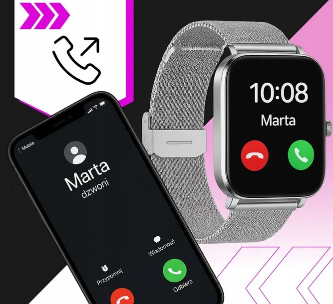smartwatch-damski-ak90-4-paski-waga-1000-g-stan-nowy