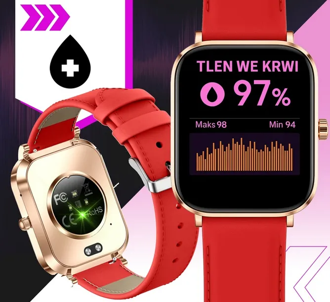 smartwatch-damski-ak90-4-paski-stan-nowy-waga-1000-g