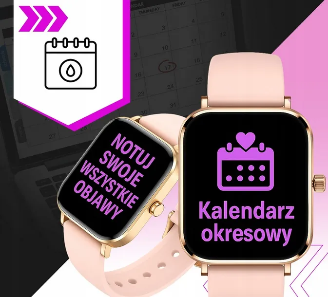 smartwatch-damski-ak90-4-paski-stan-nowy