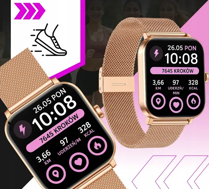 smartwatch-damski-ak90-4-paski-waga-1000-g