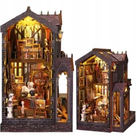 miniaturowy-domek-book-nook-galeria-wspomnien-drewniany-rzezbiarstwo