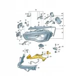 mocowanie-reflektora-audi-a4-10-pr-stan-nowy