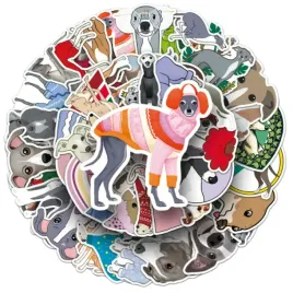 50-naklejek-charty-greyhound-charcik-wloski-whippet-chart-angielski-zestaw