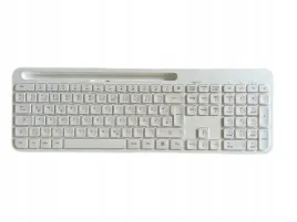 klawiatura-bezprzewodowa-biala-z-miejscem-mocowania-tabletu-qwertz-usb