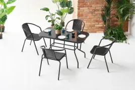 zestaw-balkonowy-stol-z-szyba-i-cztery-krzesla-czarny-rattan