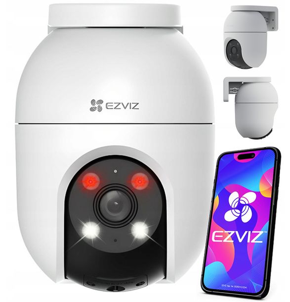 Kamera WiFi Zewnętrzna Obrotowa EZVIZ 8MPX C8c 4K UltraHD Dual Light