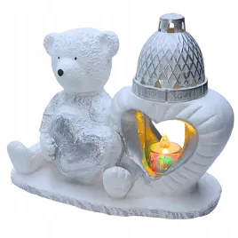 znicz-gipsowa-figurka-nagrobna-srebrny-mis-serce-lampka-led-gips-latarenka