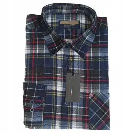 meska-koszula-bawelniana-44-45-flanelowa-w-kratke-casual-na-co-dzien