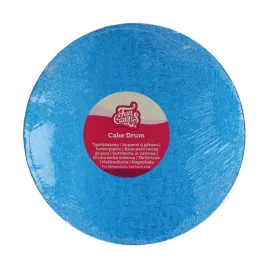 okragly-podklad-pod-tort-niebieski-blue-gruby-funcakes-o-25-cm