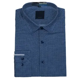 koszula-meska-elegancka-l-40-41-slim-wizytowa-granatowa-w-wzorki-bawelna