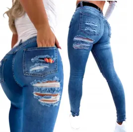 damskie-jeansy-spodnie-modelujace-z-dziurami-r-l-40-wyszczuplajace