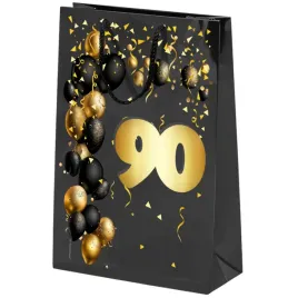 torebka-prezentowa-90-urodziny-czarno-zloty-40x30x10-cm