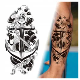 tatuaz-kotwica-woda-morze-zmywalny-tymczasowy-wodny