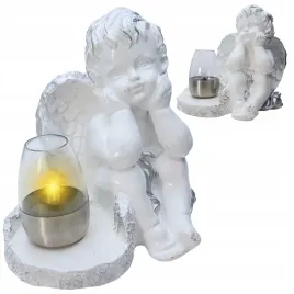 znicz-gipsowa-figurka-nagrobna-srebrny-aniol-aniolek-gipsowy-lampa-led