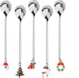 swiateczny-zestaw-5-lyzeczek-ze-stali-nierdzewnej-do-kawy-herbaty-i-deserow