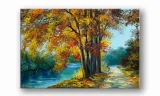 obraz-na-plotnie-071-nad-rzeka-60x40cm-stan-nowy