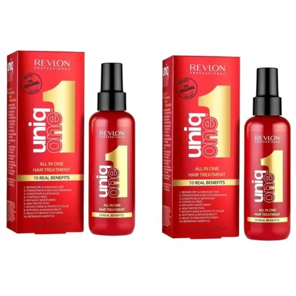 Revlon one all uniq kuracja 2x 150ml 10w1 w sprayu odżywka do włosów zestaw