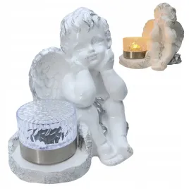 znicz-gipsowa-figurka-nagrobna-srebrny-aniol-aniolek-gipsowy-lampa-led